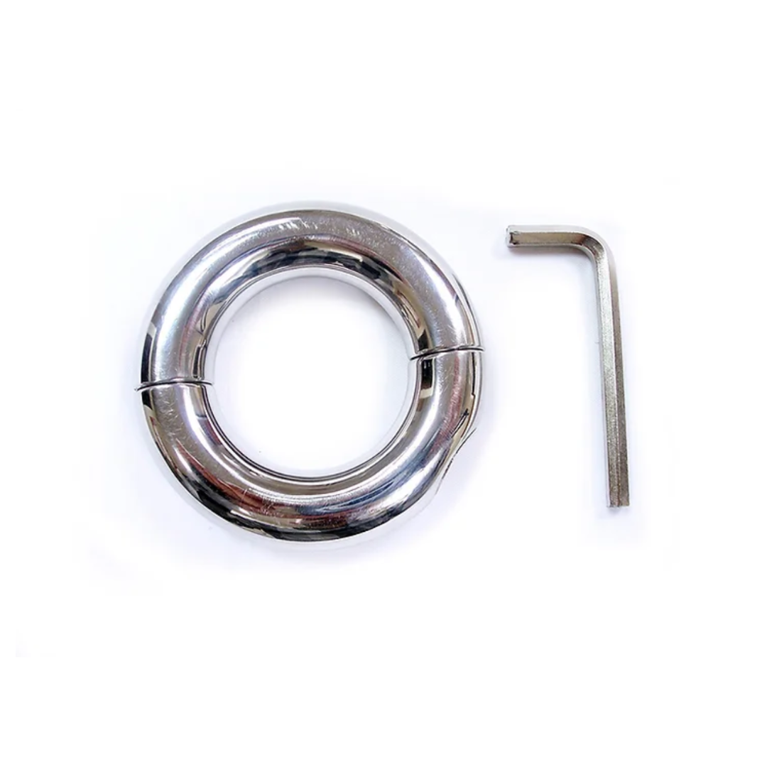 Rouge Stainless Steel Doughnut Ball Stretcher with Weight 208g > Sex Toys For Men > Ball Stretchers - Tophatter Daily Deals