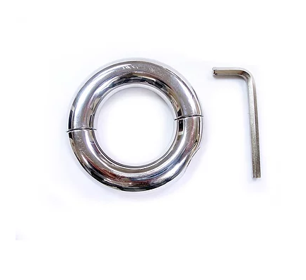 Rouge Stainless Steel Doughnut Ball Stretcher with Weight 208g > Sex Toys For Men > Ball Stretchers - Tophatter Daily Deals