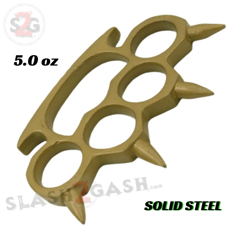 Round Spiked Knuckle Duster Paperweight - Asst. colors Belt Buckle - Tophatter Daily Deals
