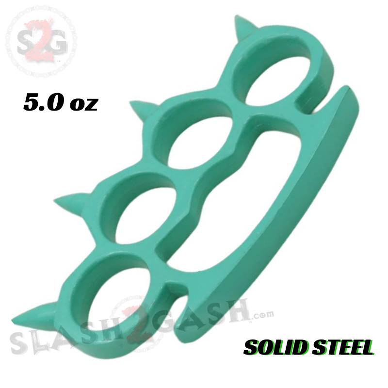 Round Spiked Knuckle Duster Paperweight - Asst. colors Belt Buckle - Tophatter Daily Deals