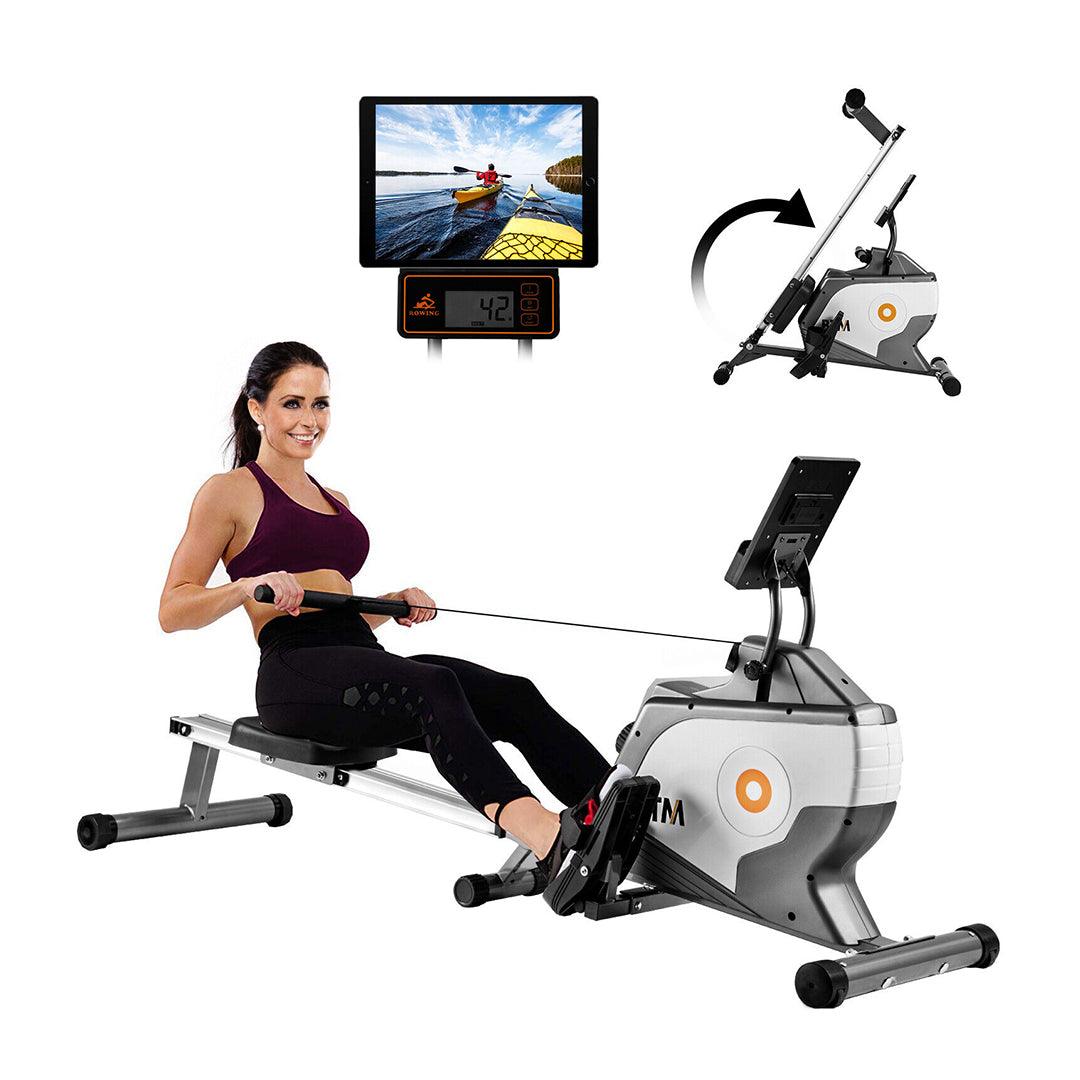 Sears Rachet Home Rowing Machine Rowing Machine for Home - BTM 8 Level Magnetic Resistance Fitness Elas ...