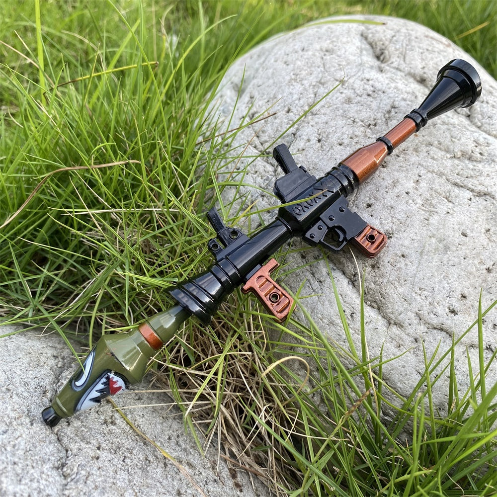 Metal Miniature Shark Head RPG-7 Rocket Launcher 17CM/6.7