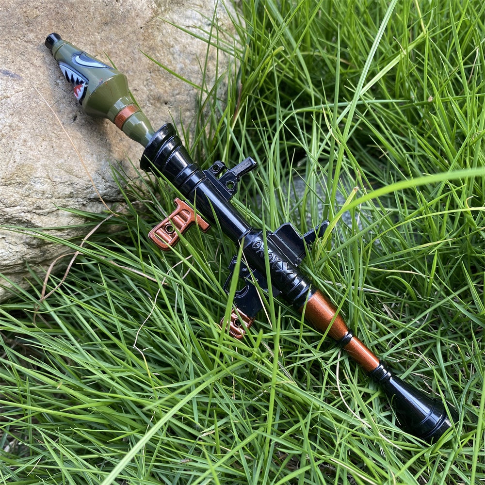 Metal Miniature Shark Head RPG-7 Rocket Launcher 17CM/6.7