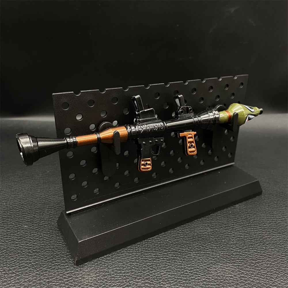 Metal Miniature Shark Head RPG-7 Rocket Launcher 17CM/6.7" With Plastic Stand - Tophatter Daily Deals