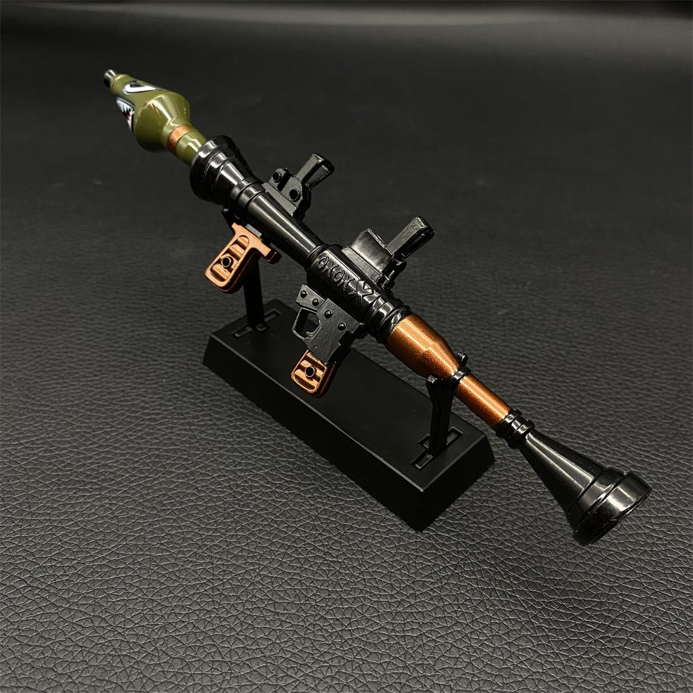 Metal Miniature Shark Head RPG-7 Rocket Launcher 17CM/6.7" With Metal Stand - Tophatter Daily Deals