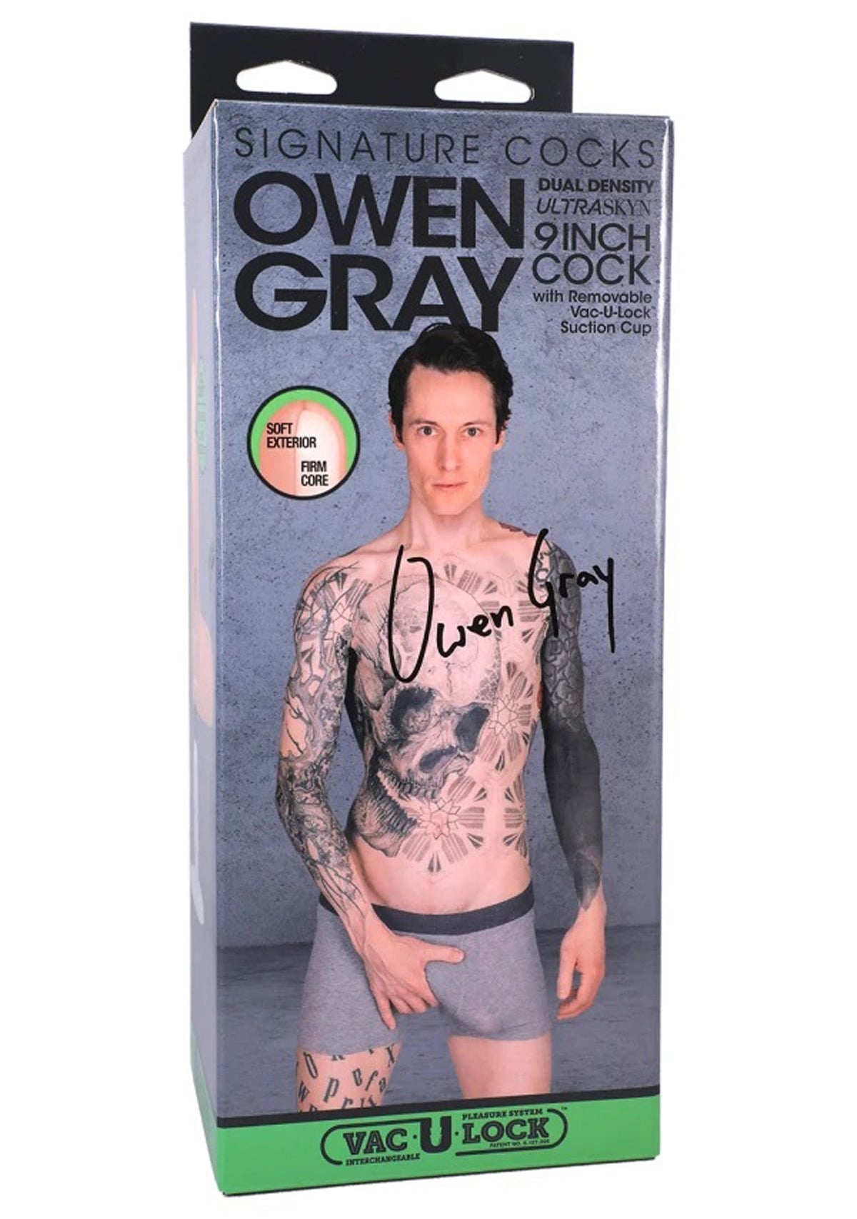 Signature Cocks Owen Gray 9 Inch Ultraskyn Dual Density Cock with Removable Vac-U-Lock Suction Cup > Dildos > Performer Replica - Tophatter Daily Deals
