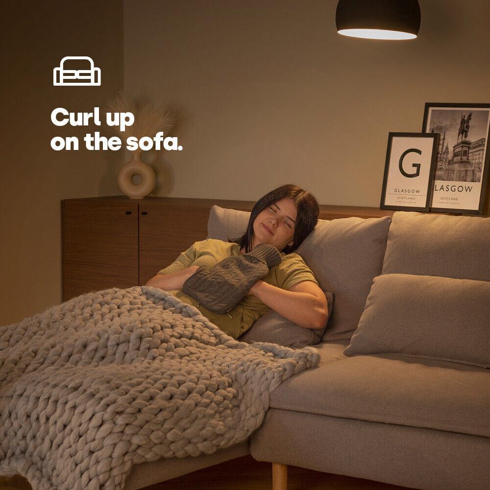 Hot Water Bag With Cover - 2L Bottle Cover Bag With Built in Pockets Knitted Soft Cozy Bag Health Care - Tophatter Daily Deals