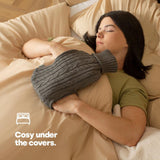 Hot Water Bag With Cover - 2L Bottle Cover Bag With Built in Pockets Knitted Soft Cozy Bag Health Care - Tophatter Daily Deals