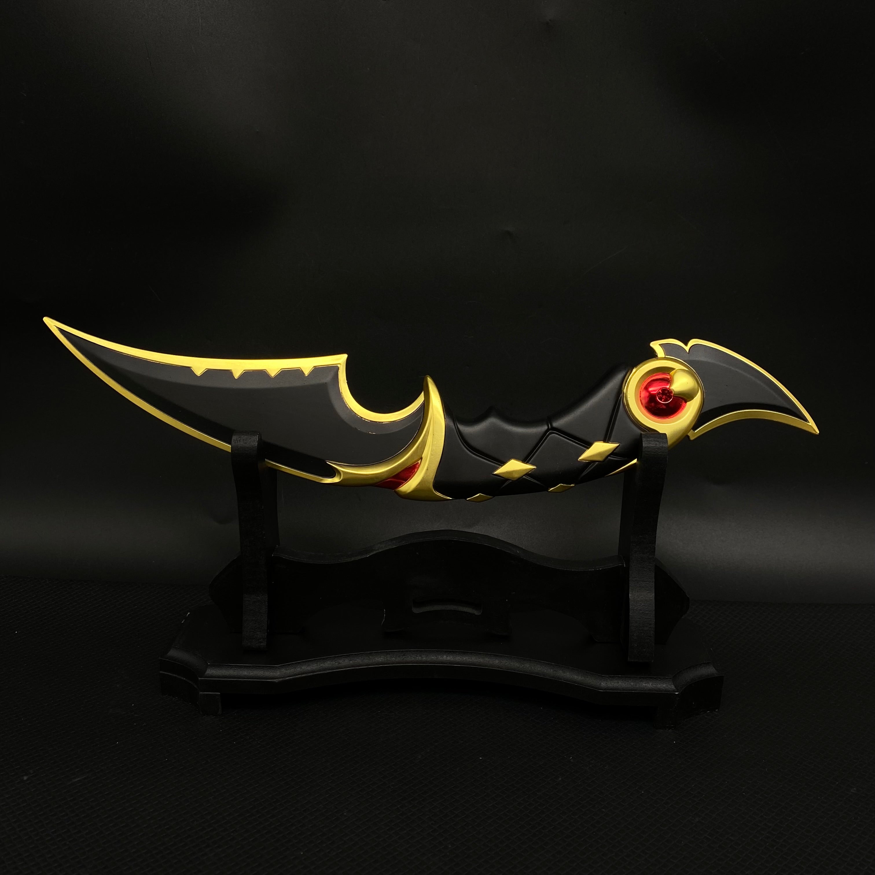 Metal Ruin Dagger Blunt Blade Cosplay Prop Game Replica Ruin Dagger With Wooden Holder - Tophatter Daily Deals