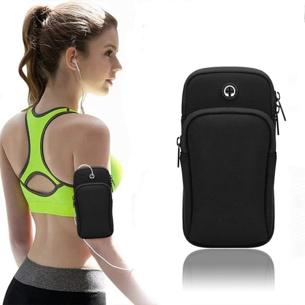 Running Armband for Phone - Sports Mobile Arm Phone Holder Bag Phone Carrier for Running Jogging Gym Exercise Pouch Exercise & Fitness - Tophatter Daily Deals
