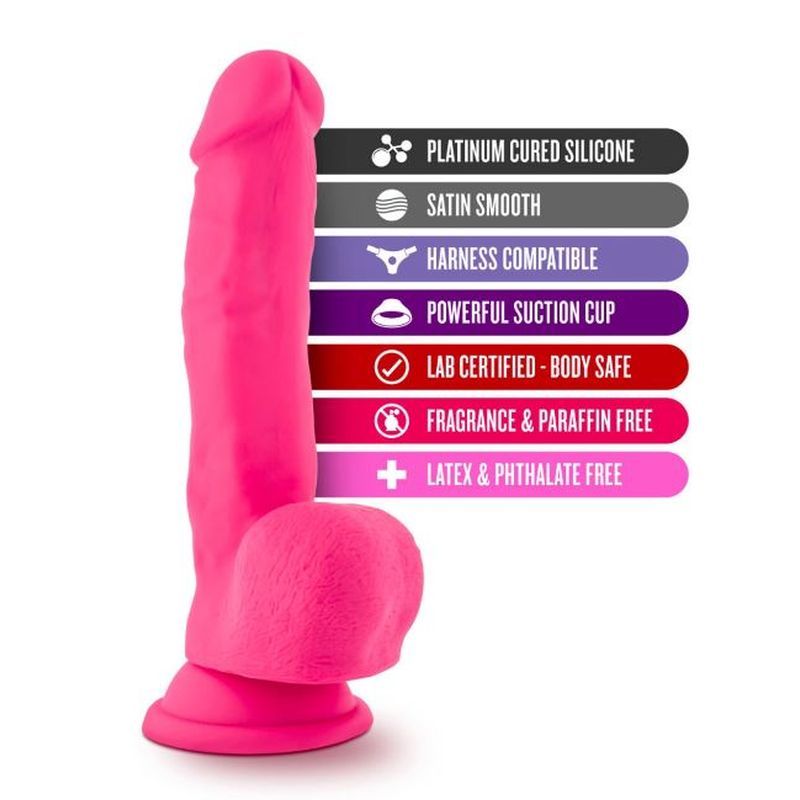 Ruse Shimmy Hot Pink Dong 6 Inch Insertable Pleasure Toy > Dildos > Realistic Dildos - Tophatter Daily Deals