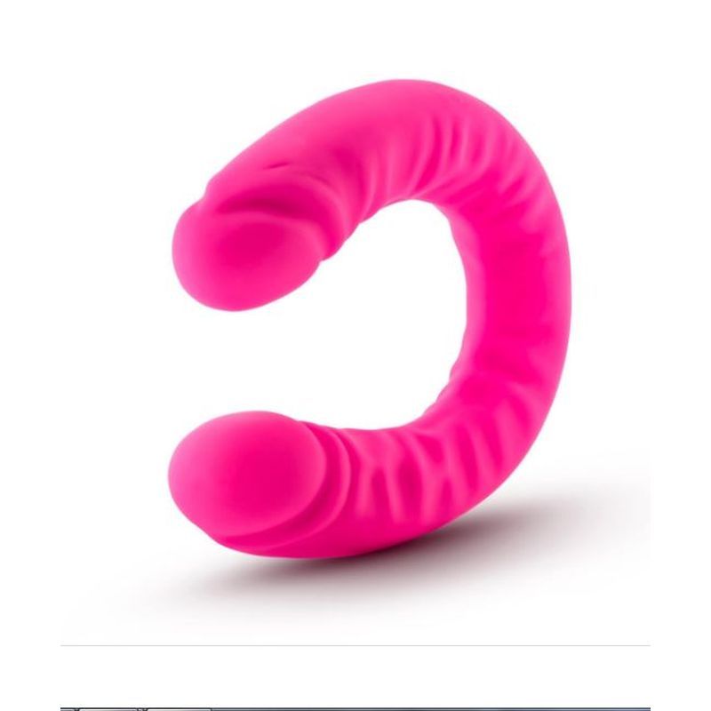 Ruse Silicone Slim 18in Hot Pink Double Dong 1.5in Wide > Dildos > Double Dildos - Tophatter Daily Deals