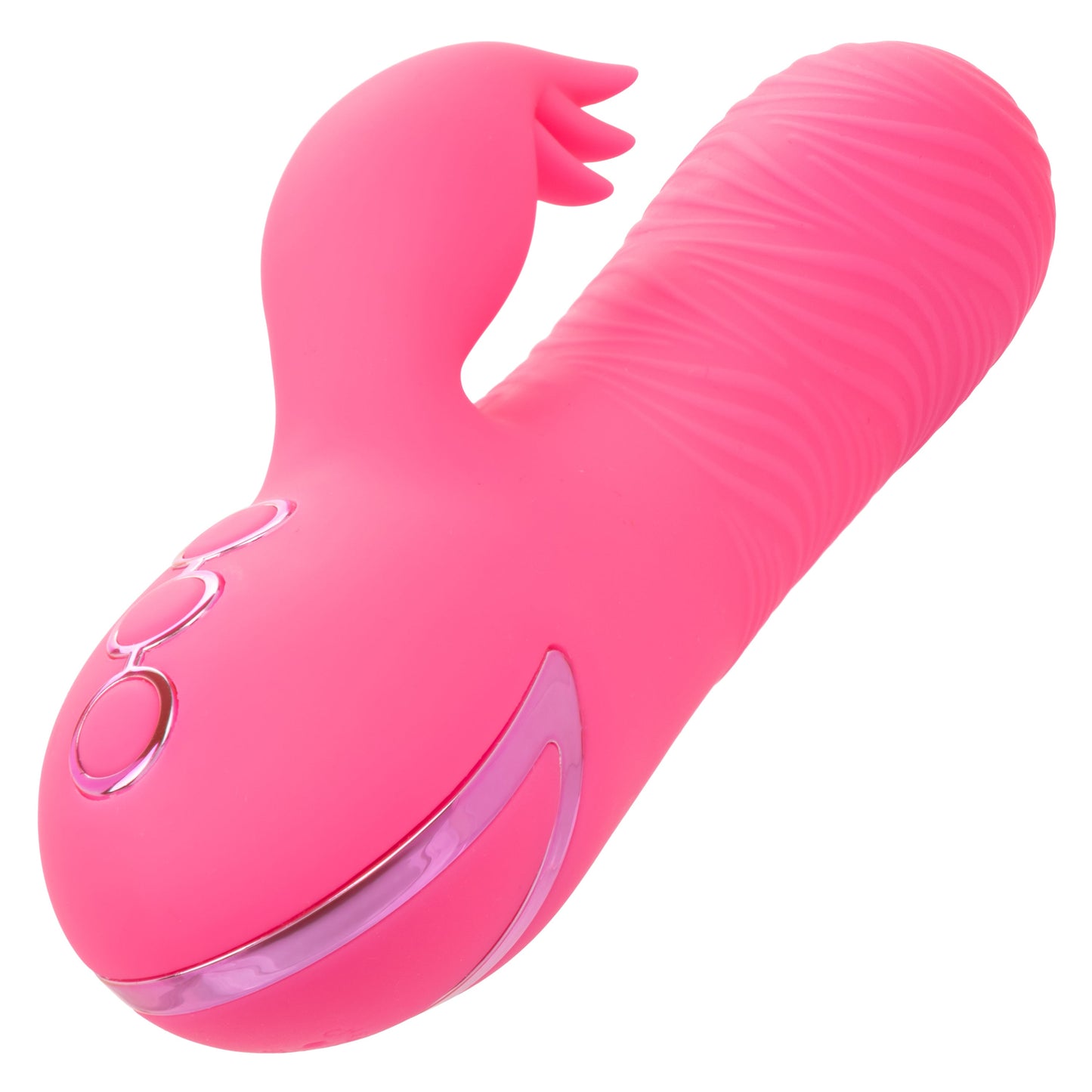 California Dreaming Sacramento Sweetie Pink Dual Stimulator with Rotating Beads and 10 Vibration Modes > Vibrators > Ladies > Rabbit - Tophatter Daily Deals