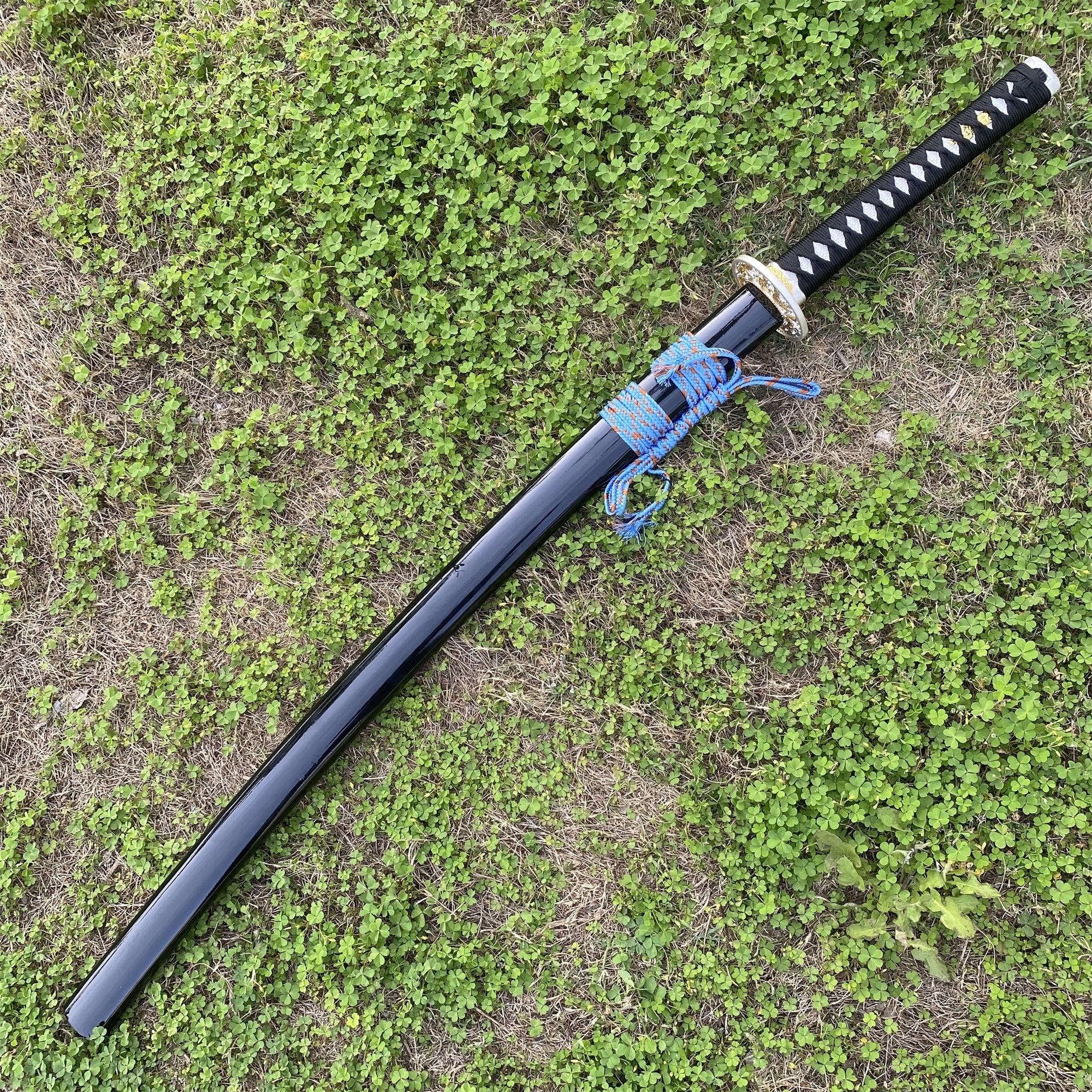 Blue Dragon Blade Samurai Katana - Dragon Engraved Blade - Tophatter Daily Deals