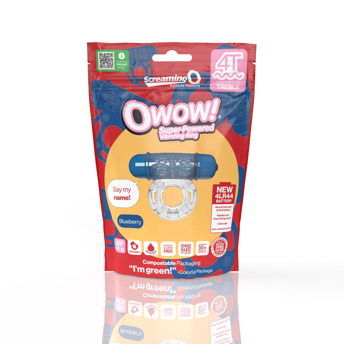 Owow 4T High Pitch Treble (Blueberry) > Cock Ring > Vibrating - Tophatter Daily Deals