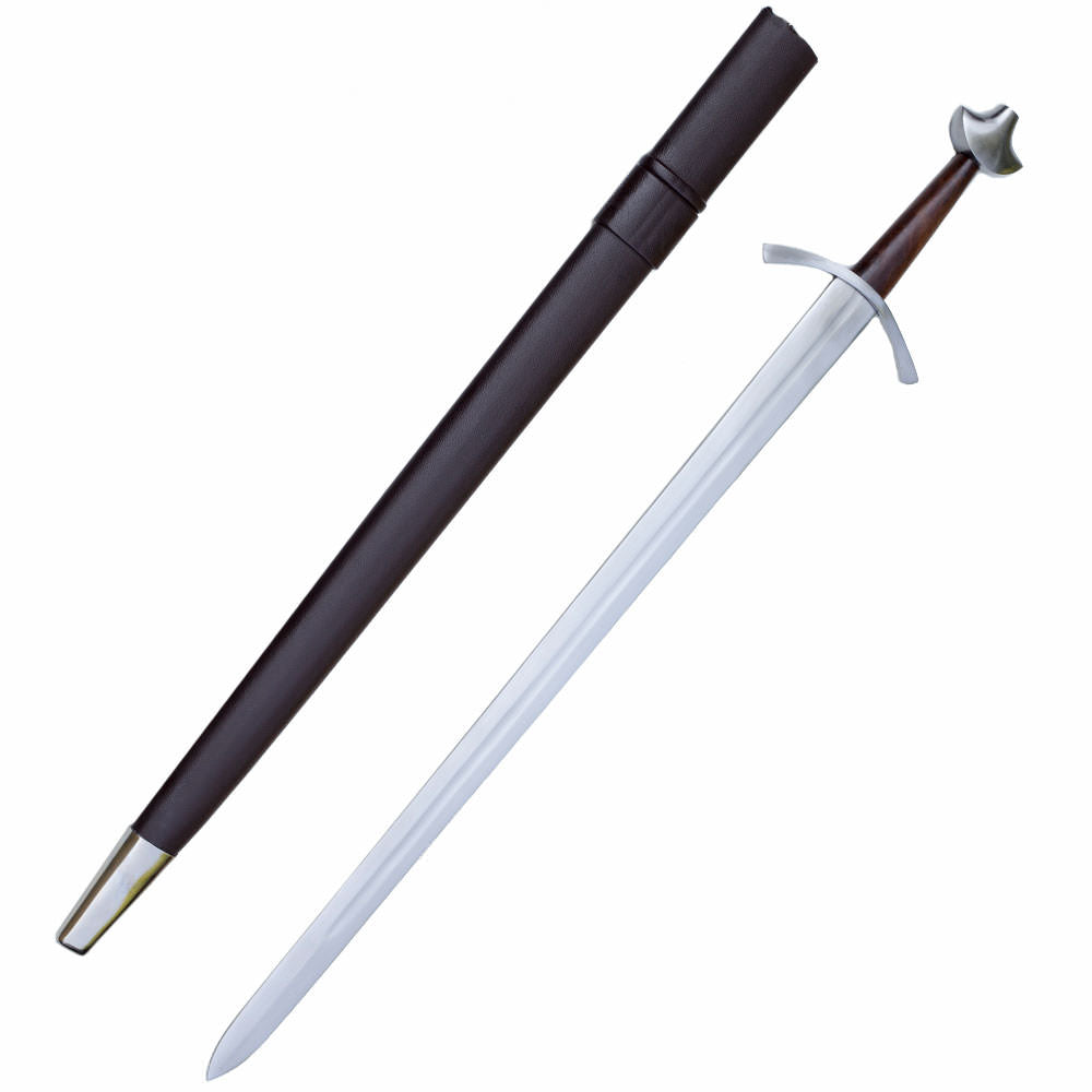 Medieval Battle Combat Sword With Scabbard - Tophatter's Guns'N'Weapons Store - FREE SHIPPING Collectible Weapons - Tophatter Daily Deals