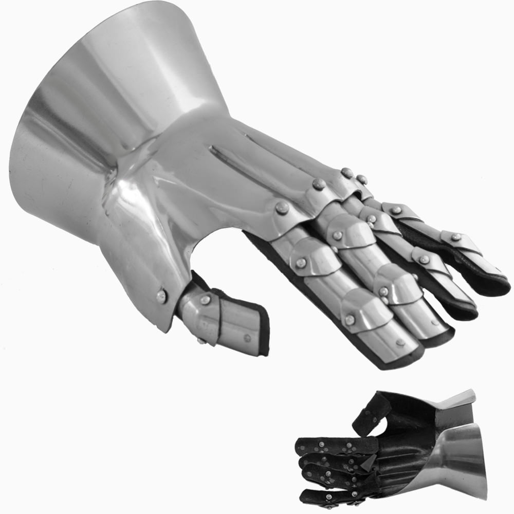 14th Century Medieval Articulated Gauntlets - Tophatter's Inc. Weapons Store Online Collectible Weapons - Tophatter Daily Deals