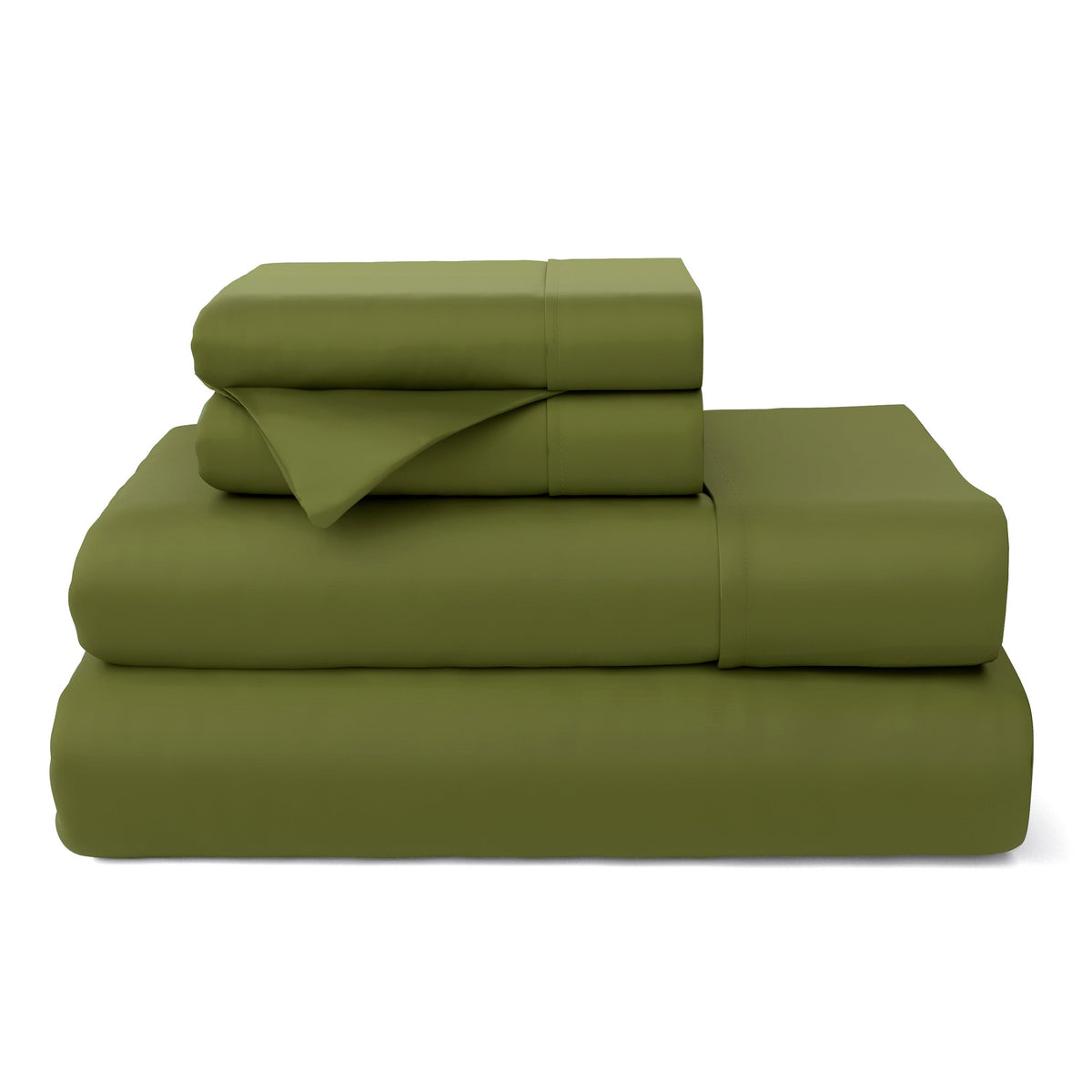 100% Bamboo Bed Sheets Sage Green Bedding - Tophatter Daily Deals