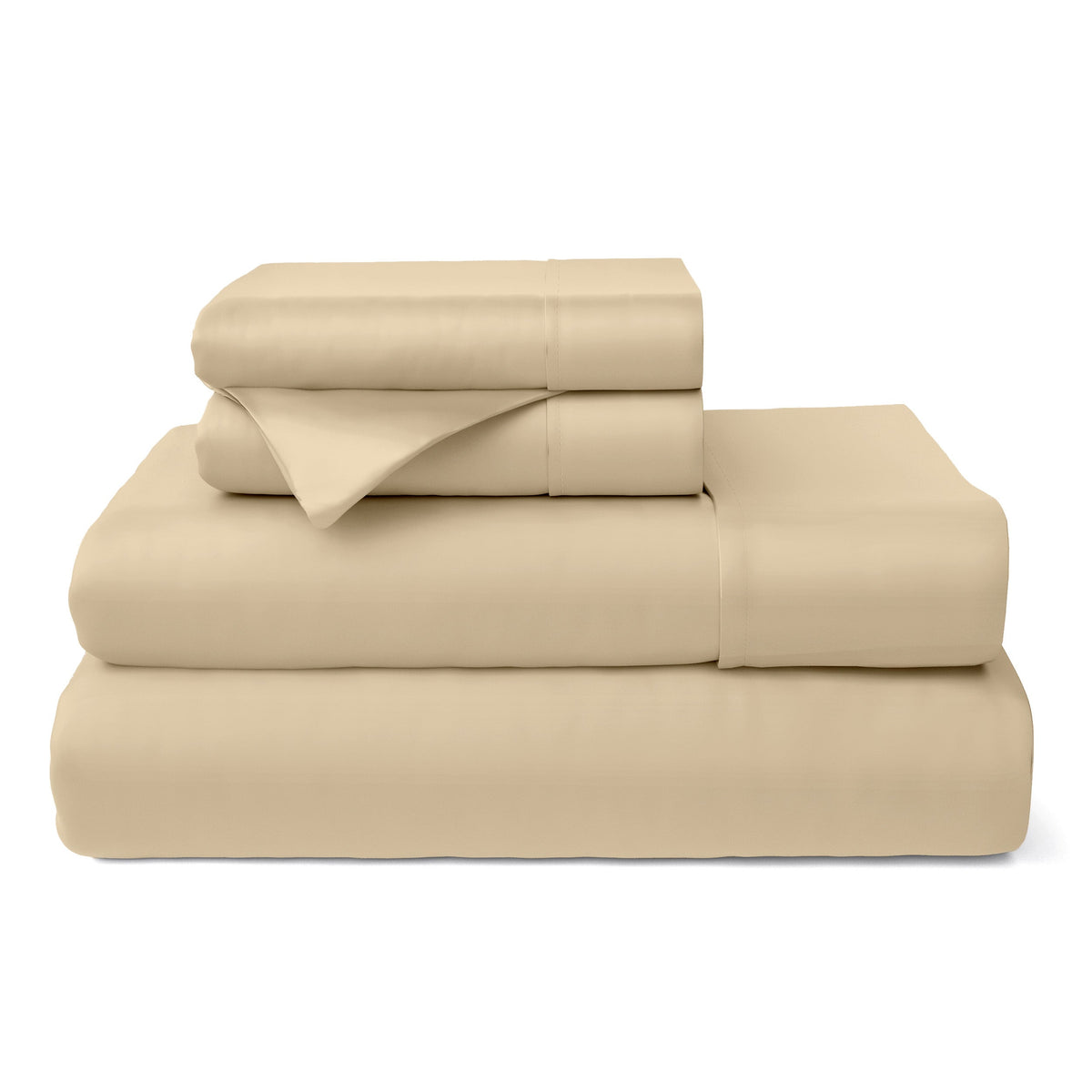 100% Bamboo Bed Sheets Tan Bedding - Tophatter Daily Deals