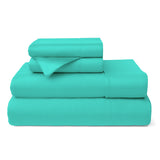 100% Bamboo Bed Sheets Turquoise Bedding - Tophatter Daily Deals