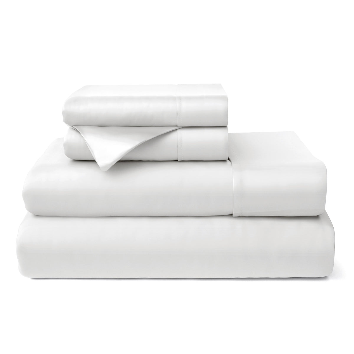 100% Bamboo Bed Sheets White Bedding - Tophatter Daily Deals