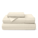 100% Bamboo Bed Sheets Cream Bedding - Tophatter Daily Deals