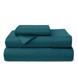 100% Bamboo Bed Sheets Dark Teal Bedding - Tophatter Daily Deals