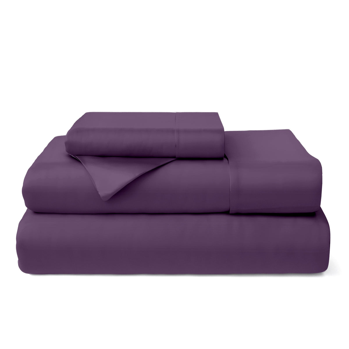 100% Bamboo Bed Sheets Purple Bedding - Tophatter Daily Deals