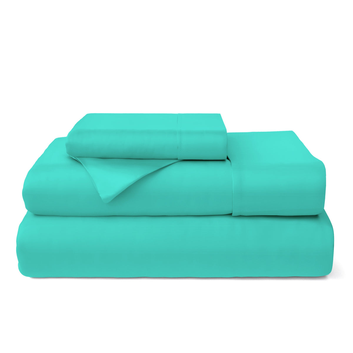 100% Bamboo Bed Sheets Turquoise Bedding - Tophatter Daily Deals