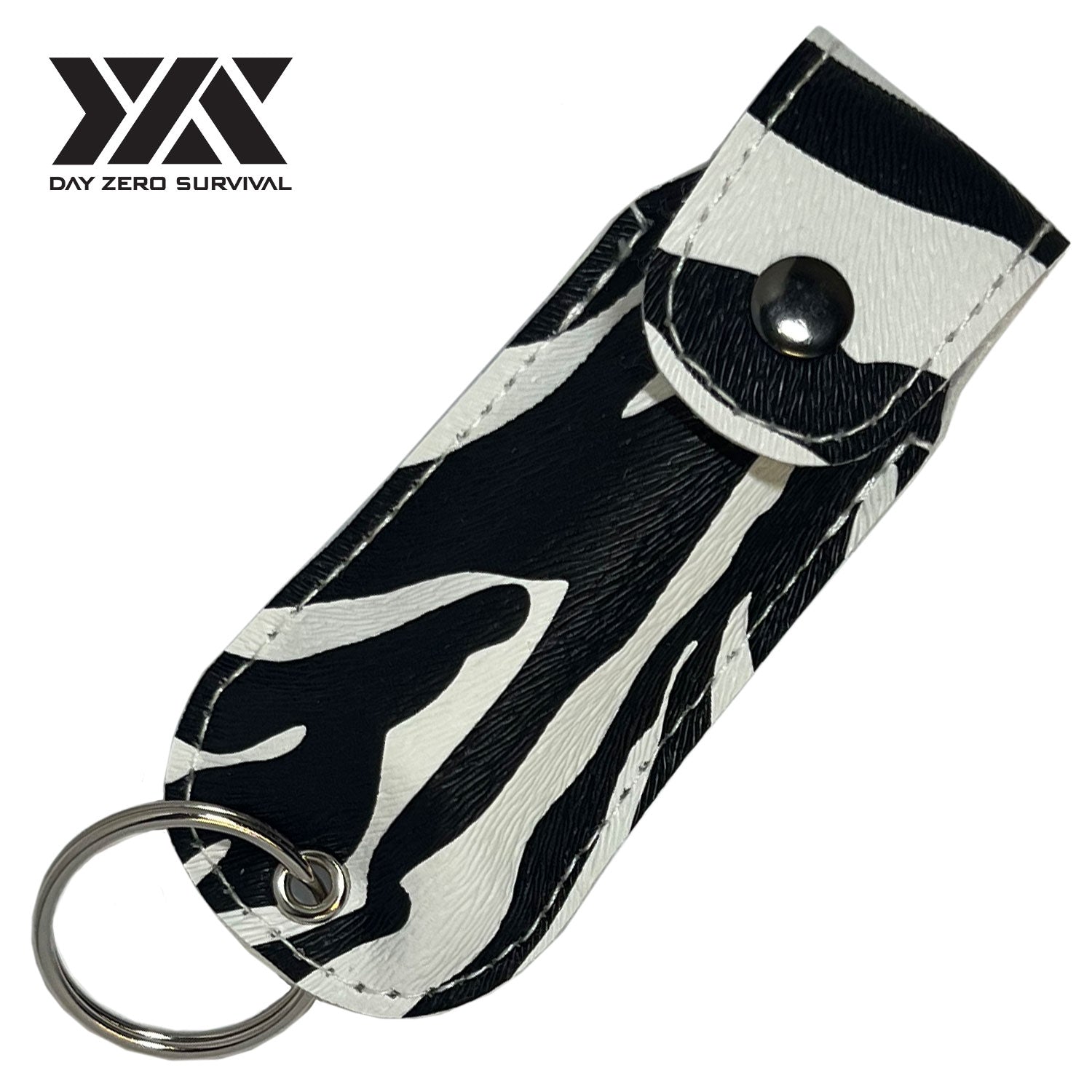DZS Defense Pepper Spray, Max Strength OC - Black Zebra Premium Leather Case - Tophatter's Guns'N'Weapons Store - FREE SHIPPING Collectible Weapons - Tophatter Daily Deals