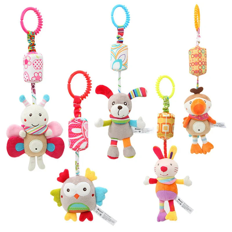 Baby Rattle Hanging Plush Toy Newborn Sensory Toys Gift - Tophatter Daily Deals