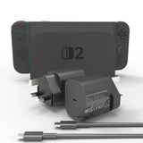 60W USB C Fast Charger Cube With EU US UK Plugs For Switch2 - Tophatter Daily Deals