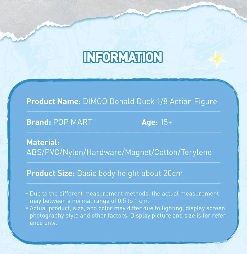 Genuine Pop Mart Dimoo x Donald Duck 1/8 Action Figure Animals - Tophatter Daily Deals
