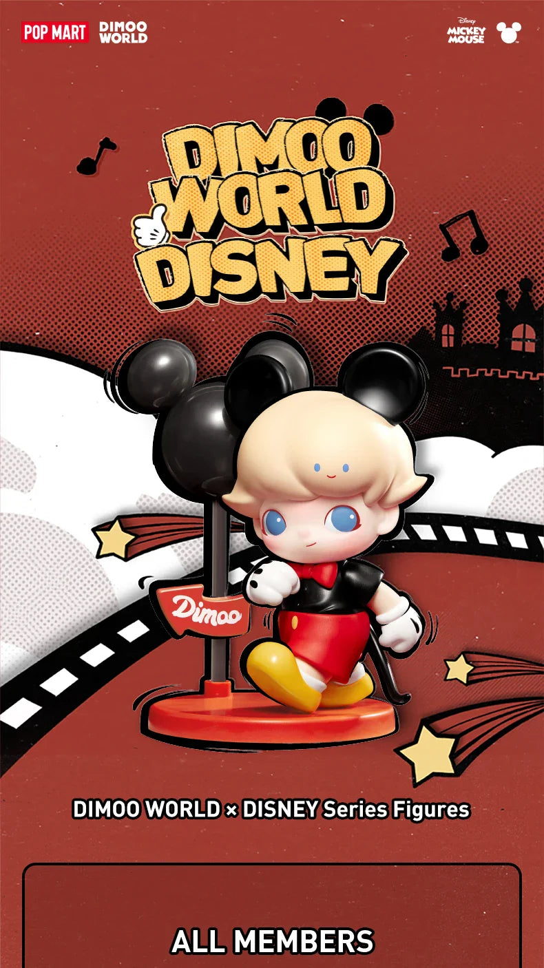Genuine Pop Mart Dimoo World × Disney Series Figures Blind Box Animals - Tophatter Daily Deals