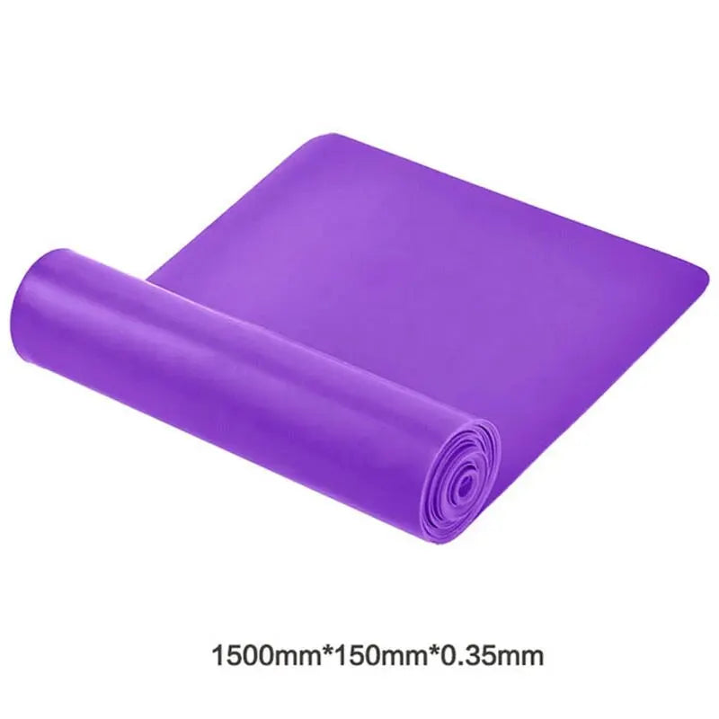 Resistance Bands Set Elastic Exercise Bands Home Gym Purple - Tophatter Daily Deals
