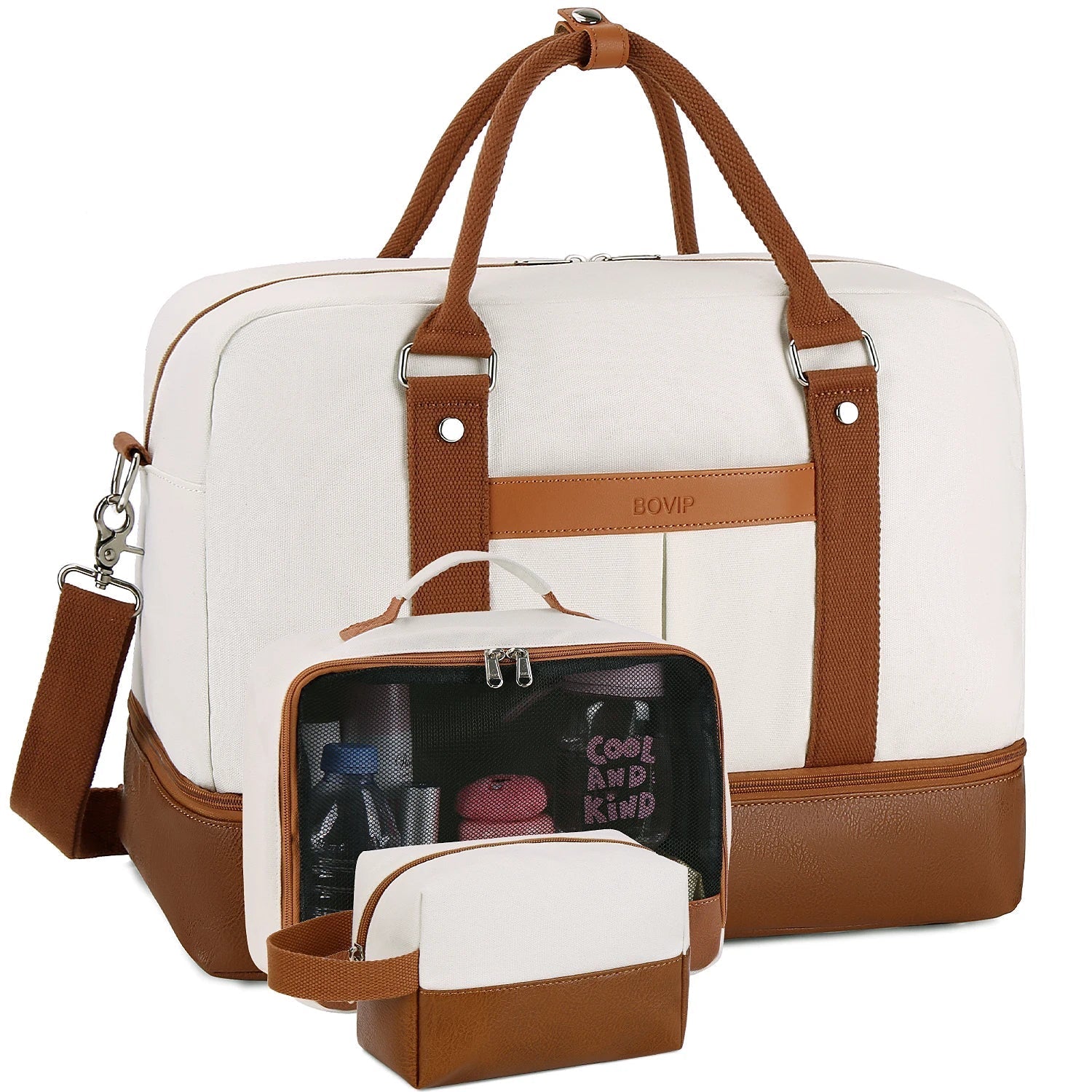 Travel Tote Duffel Bag with Shoe Compartment Luggage & Bags > Duffel Bags - Tophatter Daily Deals