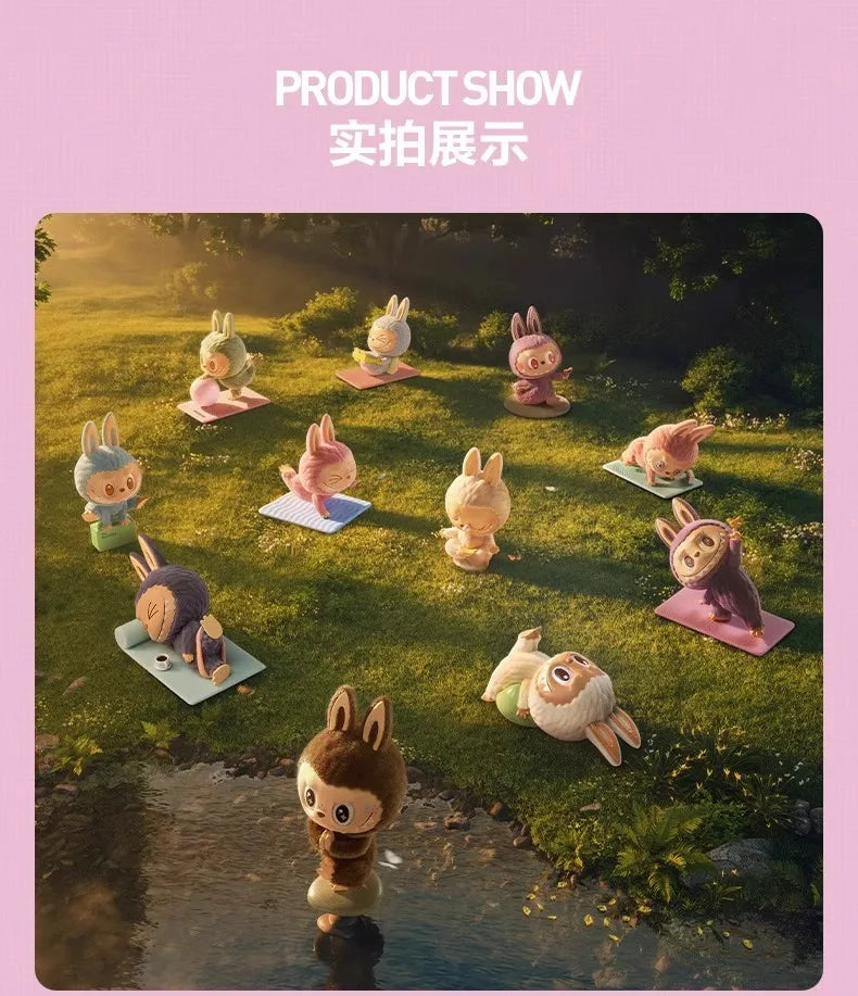 Genuine Pop Mart Labubu The Monsters Lazy Yoga Series Figures Mythical - Tophatter Daily Deals
