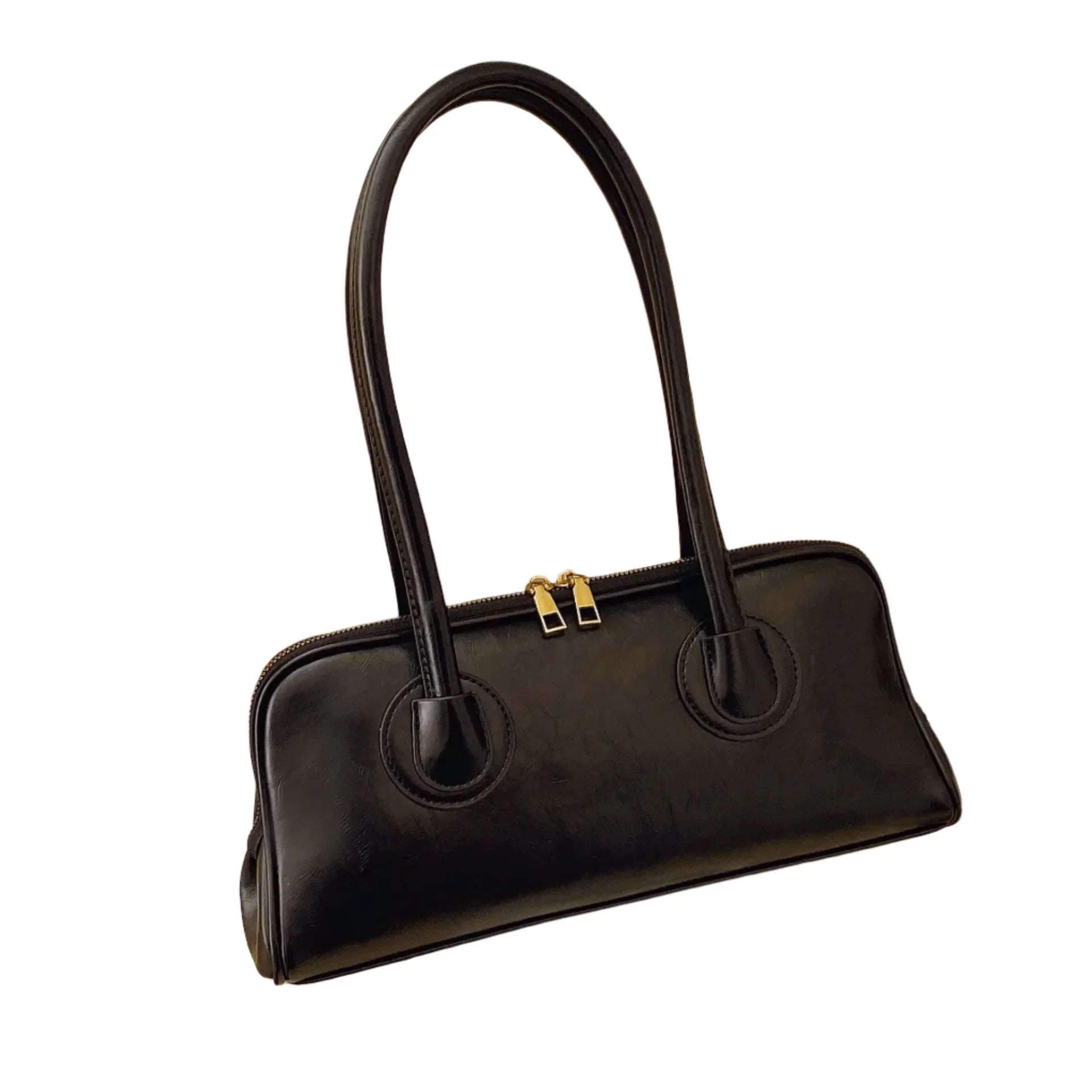 Baguette Shoulder Bag Large Pillow Style (Black) Apparel & Accessories > Handbags, Wallet's & Cases > Handbags - Tophatter Daily Deals