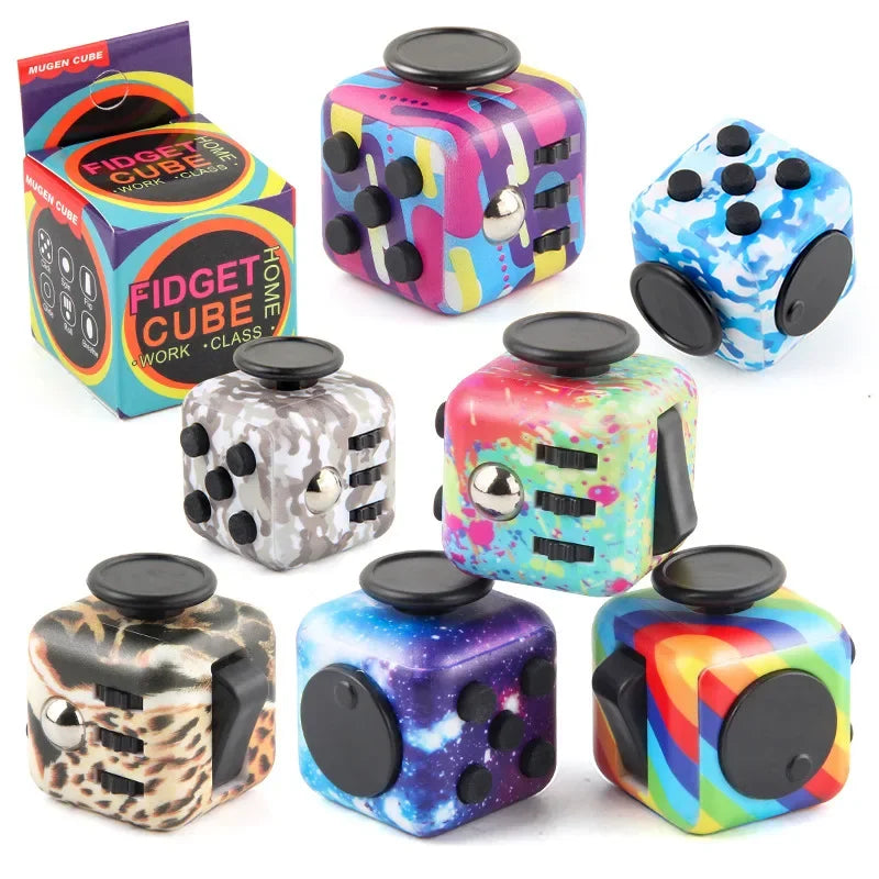 Fidget Cube Antistress Spinner Toy Sensory Stress Relief - Tophatter Daily Deals