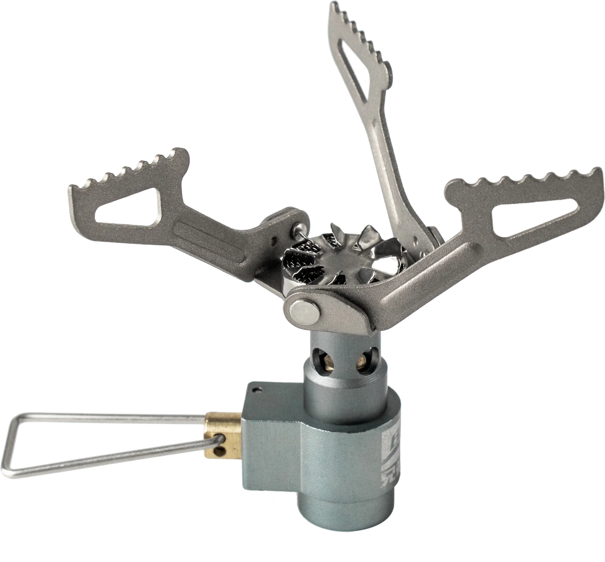 Mini Camping Gas Burner Pocket Stove Grey Camp Cooking - Tophatter Daily Deals