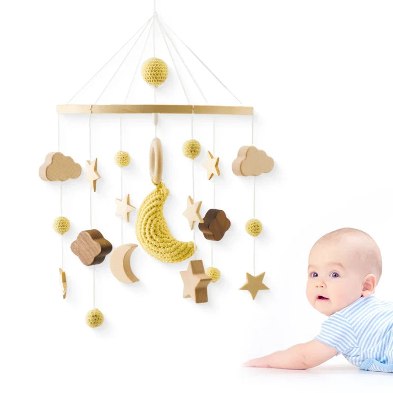 Hot Air Balloon Crib Mobile Newborn Sensory Toys Soothing - Tophatter Daily Deals