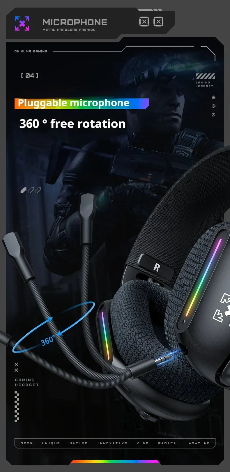 Wireless Gaming Headset Tri Mode Bluetooth Wired Immersive - Tophatter Daily Deals
