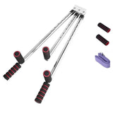 3-Bar Leg Stretcher 6-Hole Adjustment Red Fitness - Tophatter Daily Deals