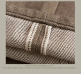 Durable Relaxed Men's Straight Jeans - Loose Selvedge Casual - Tophatter Daily Deals