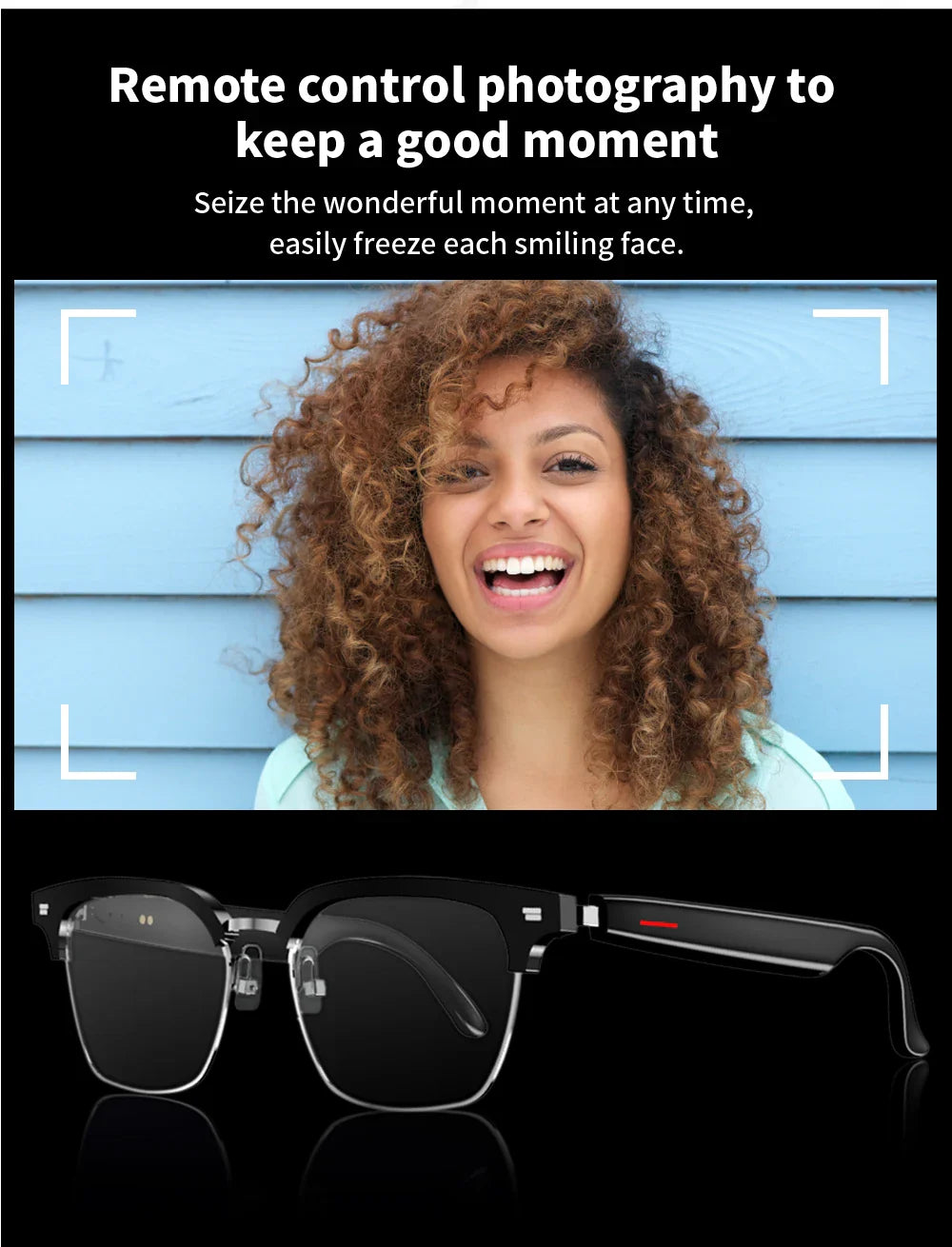 Smart Glasses Blue Light Polarized Audio Sunglasses - Tophatter Daily Deals