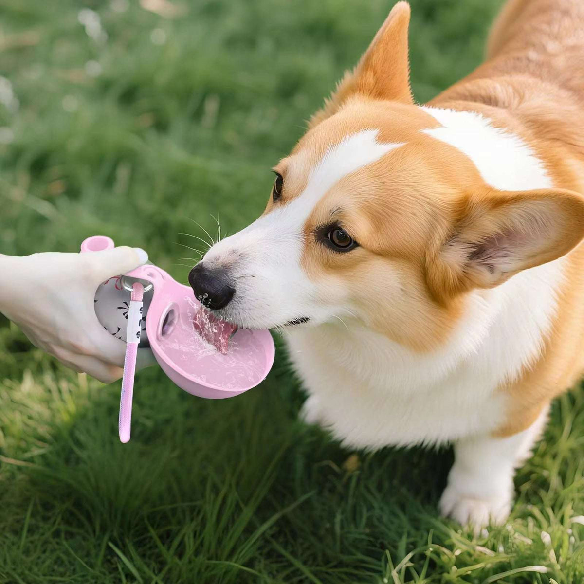 2-in-1 Portable Dog Water Bottle for Small Dogs - Leak-Proof Dog Water Bottles - Tophatter Daily Deals