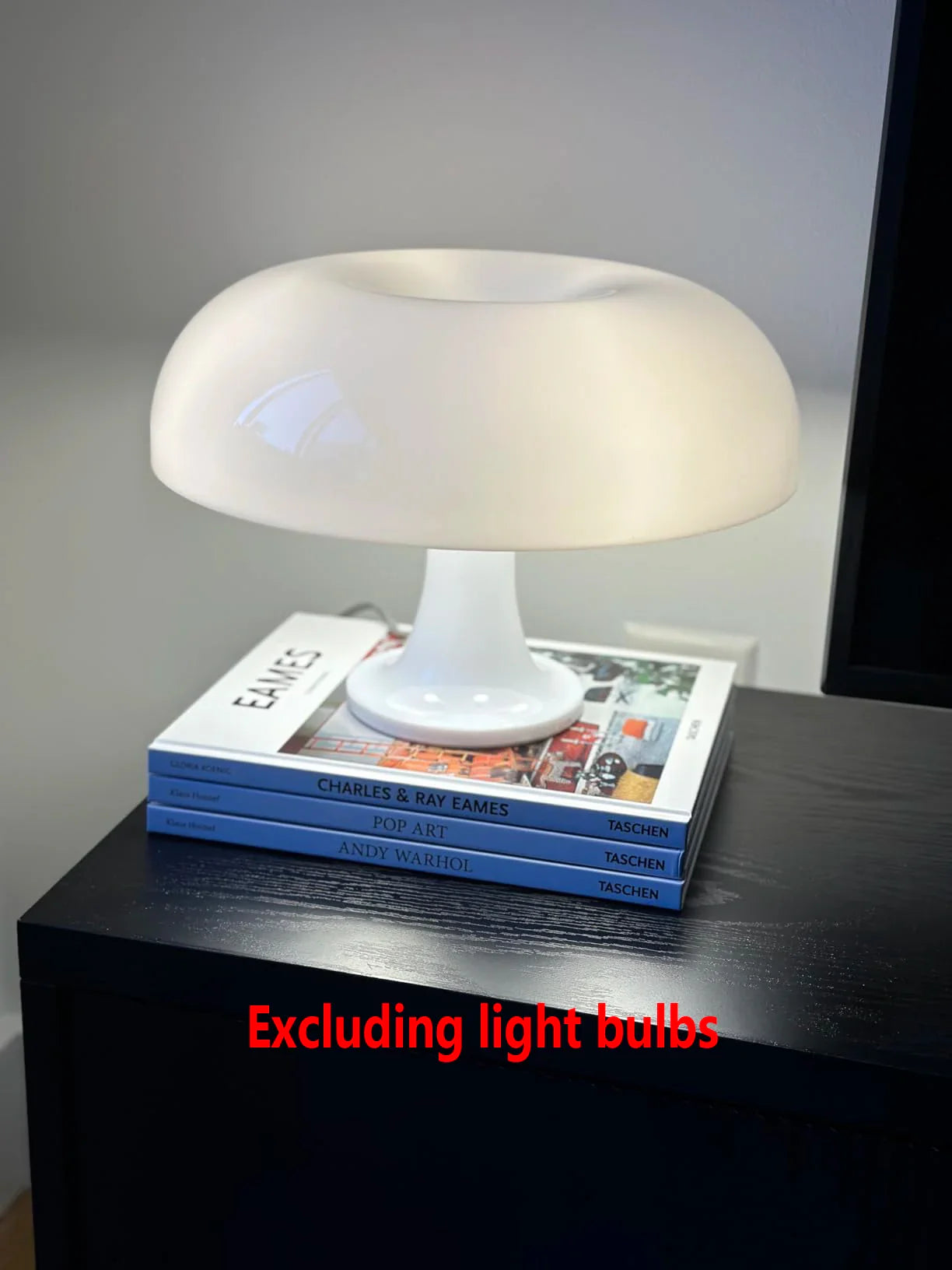 Japandi LED Mushroom Table Lamp Ivory Minimalist Bedside Lighting White AU - Tophatter Daily Deals