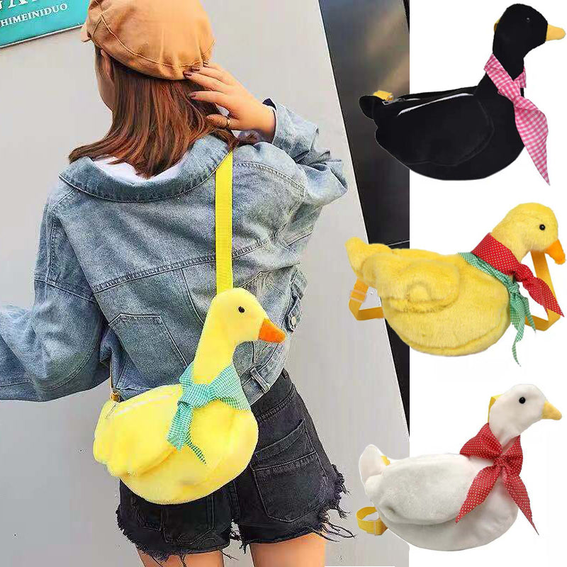 Duck Plush Purse Goose Crossbody Shoulder Messenger Bag Animals - Tophatter Daily Deals