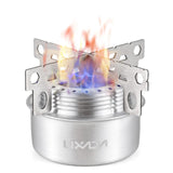 Alcohol Stove Set with Windshield Silver Camp Cooking - Tophatter Daily Deals