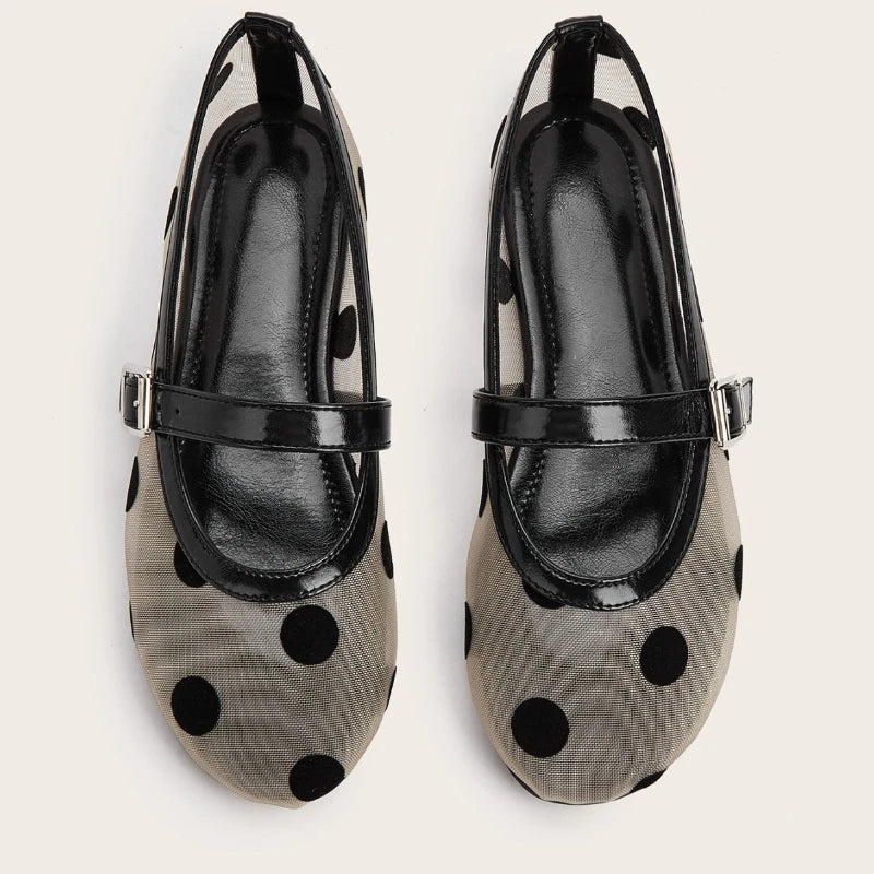 Breathable Women Mary Jane Flats - Round Toe Mesh, Casual - Tophatter Daily Deals